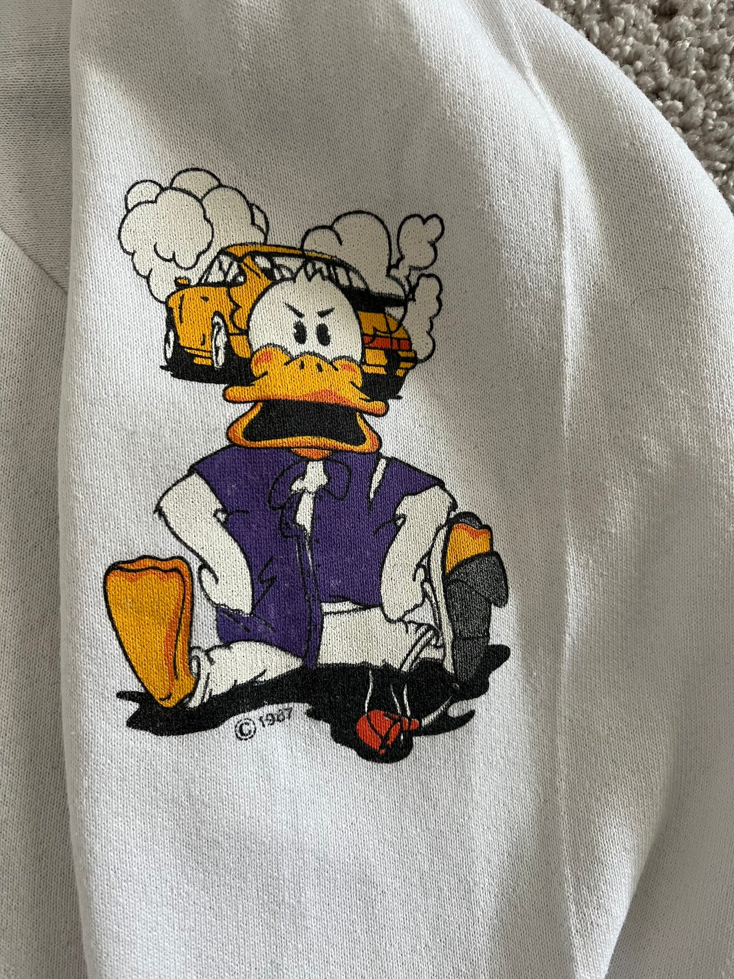 Vintage 1987 Duckmania Porsche "I've Got an Attitude" Crewneck Sweatshirt
