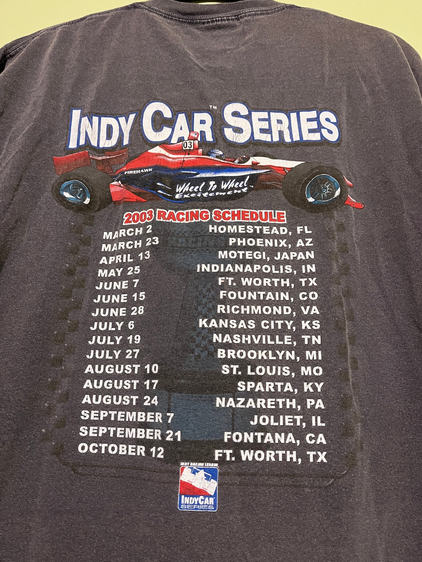 2003 Indy Car Series T-shirt