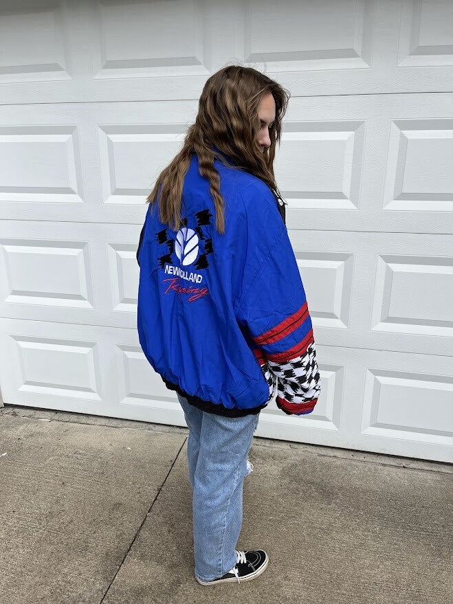 Vintage '90s Elliot-Hardy Motorsports New Holland NASCAR Racing Jacket