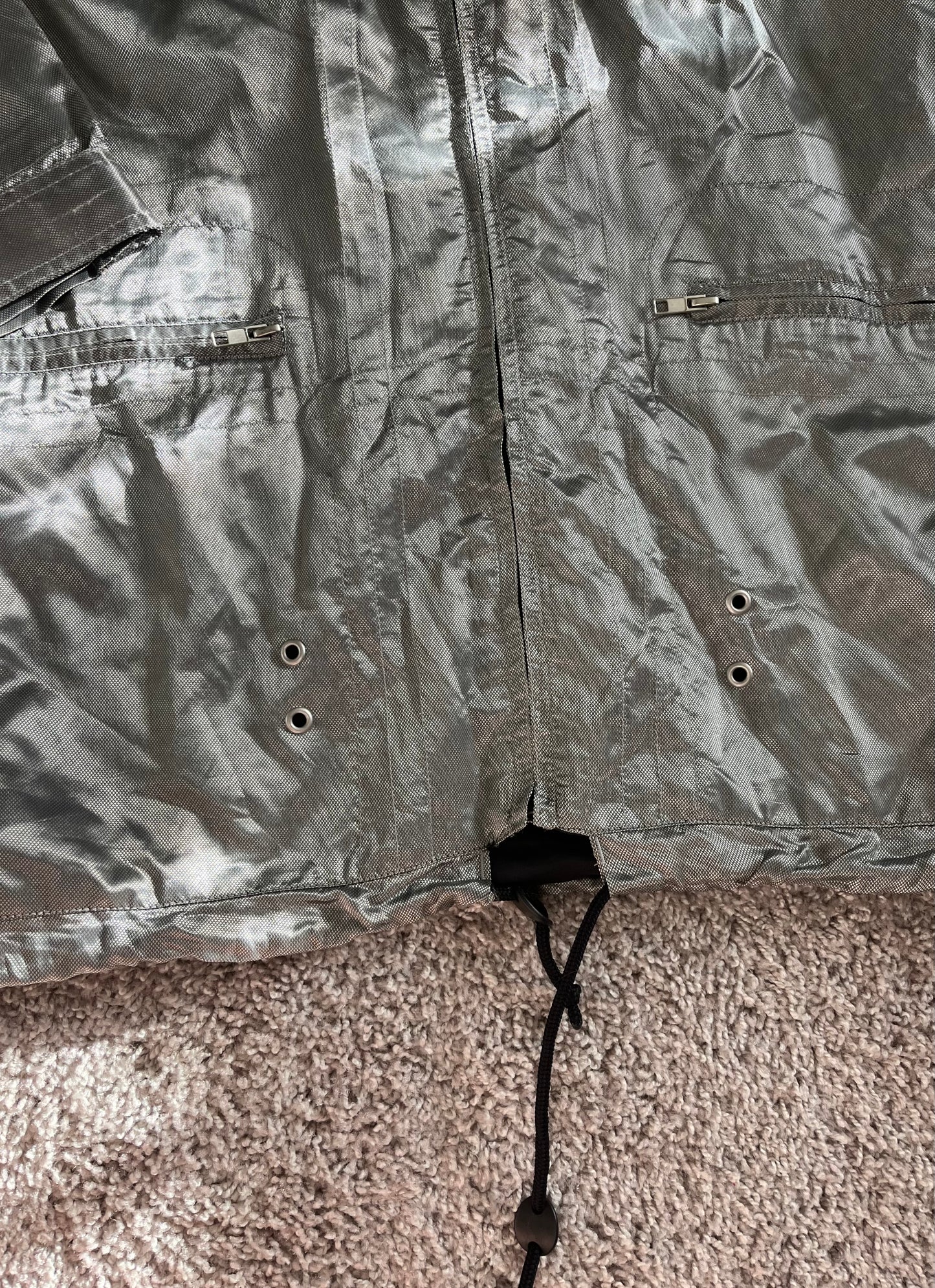 Vintage Metallic Mercedes Benz Windbreaker Jacket