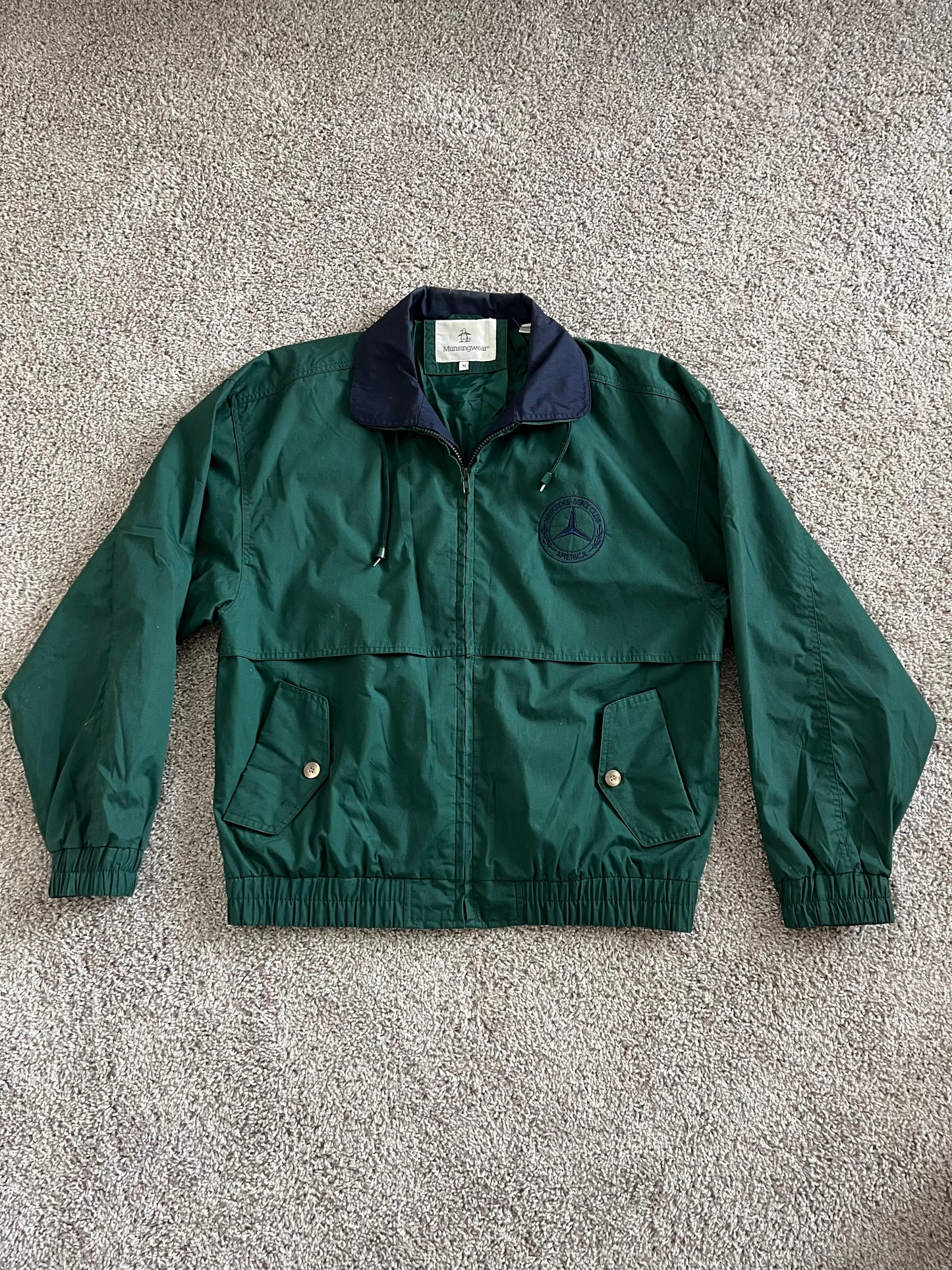 Vintage 80's Mercedes Benz Windbreaker Jacket