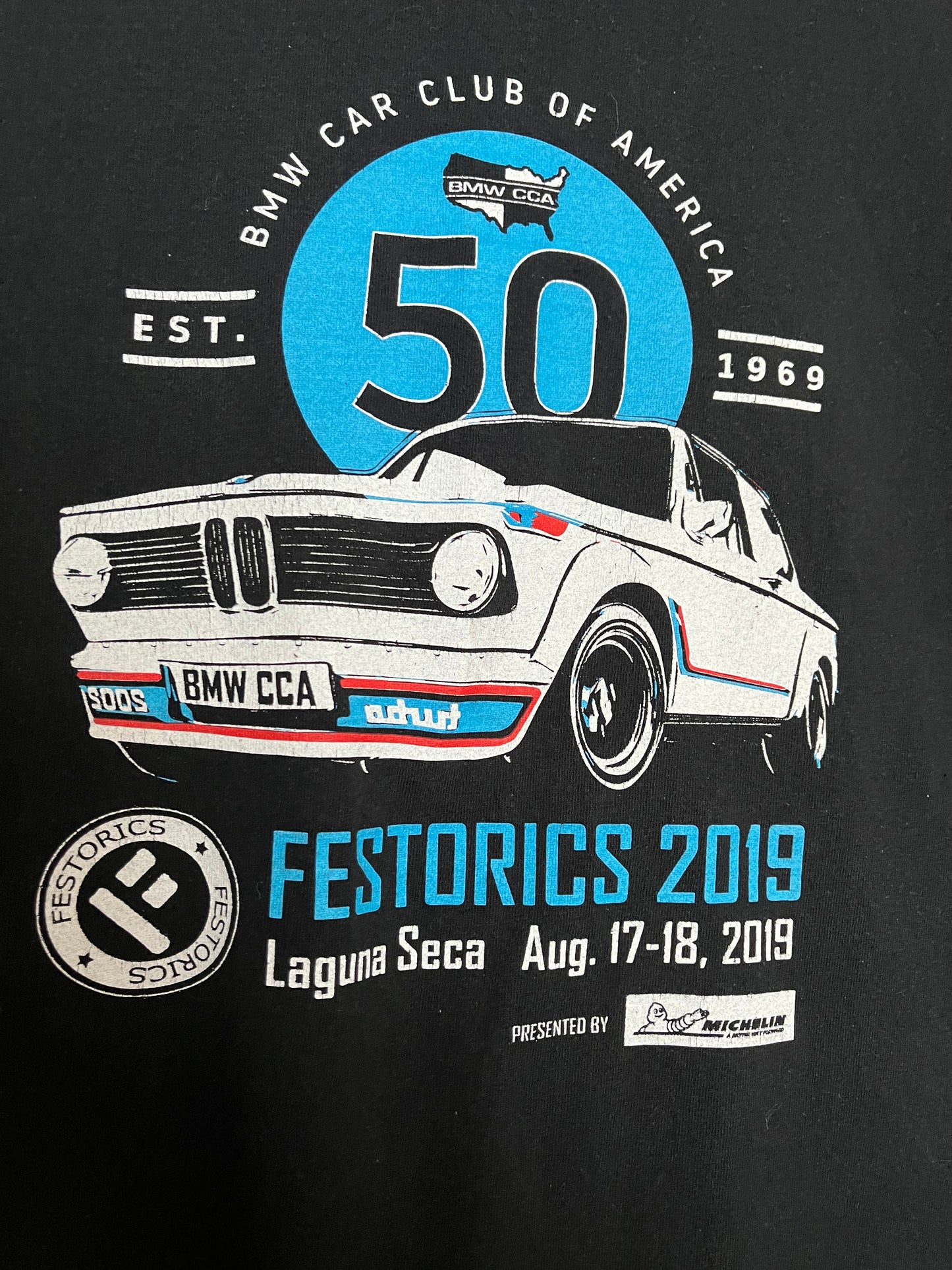 BMW Car Club of America 2019 Festorics T-shirt