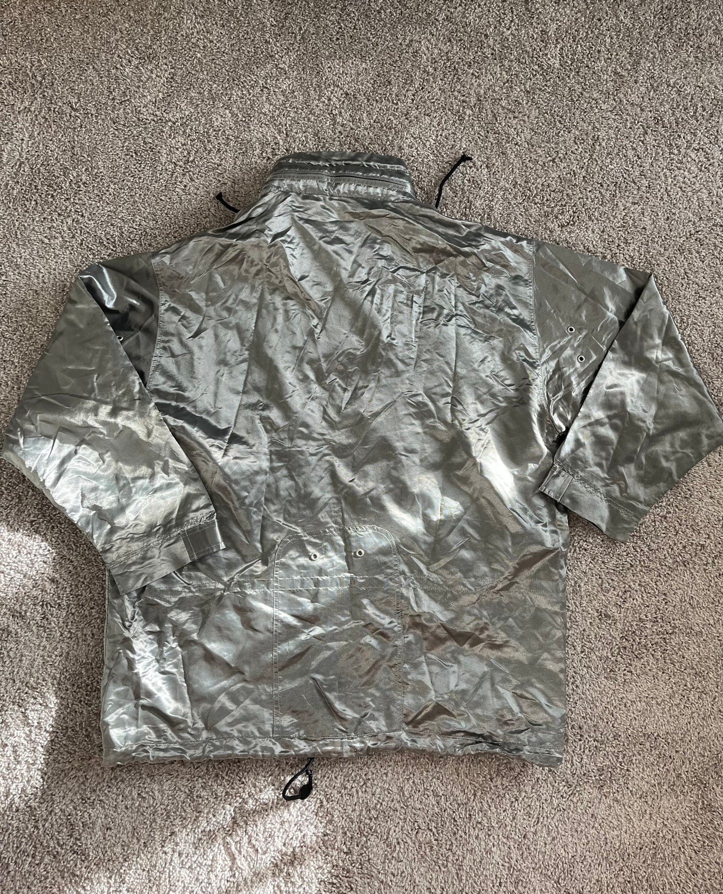 Vintage Metallic Mercedes Benz Windbreaker Jacket