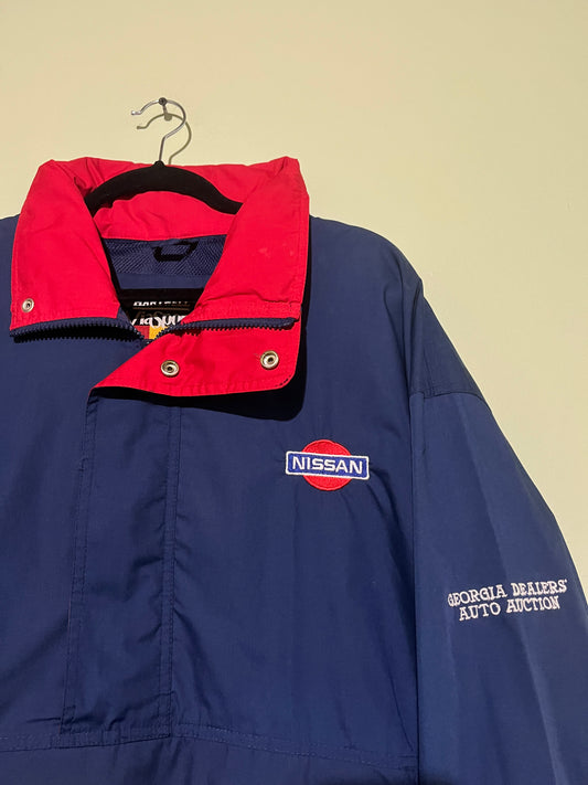 Vintage 90’s Nissan Georgia Dealers Auto Auction Windbreaker Jacket
