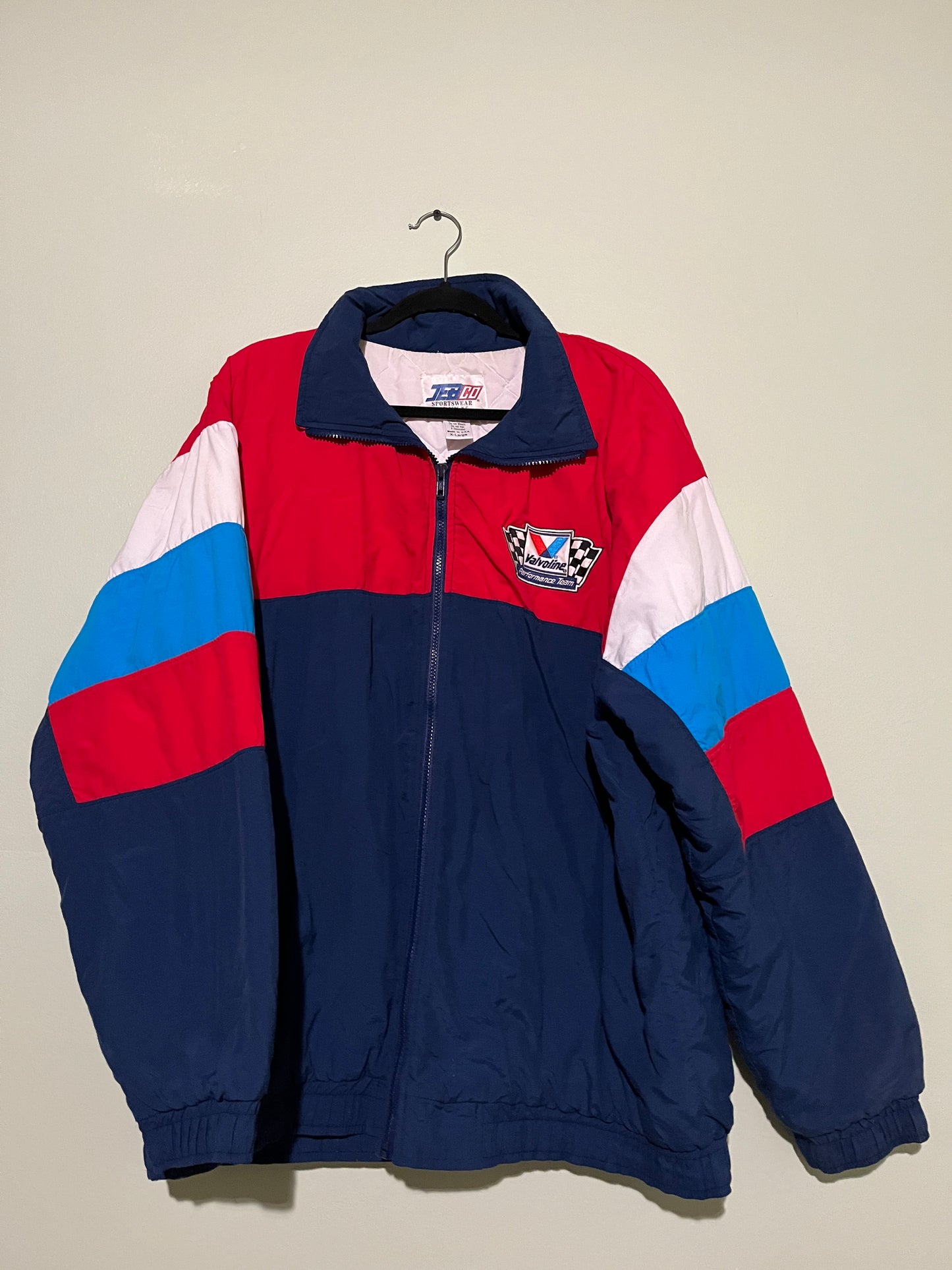 Vintage 90's Valvoline Mark Martin Racing NASCAR Puffer Winderbreaker Jacket