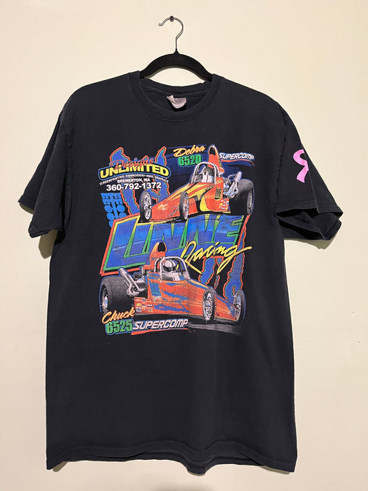 Vintage 90’s Linne Racing NHRA Super Comp T-shirt