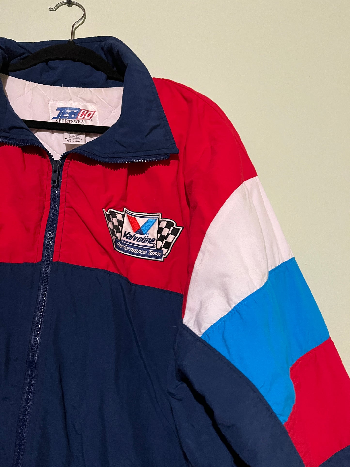 Vintage 90's Valvoline Mark Martin Racing NASCAR Puffer Winderbreaker Jacket