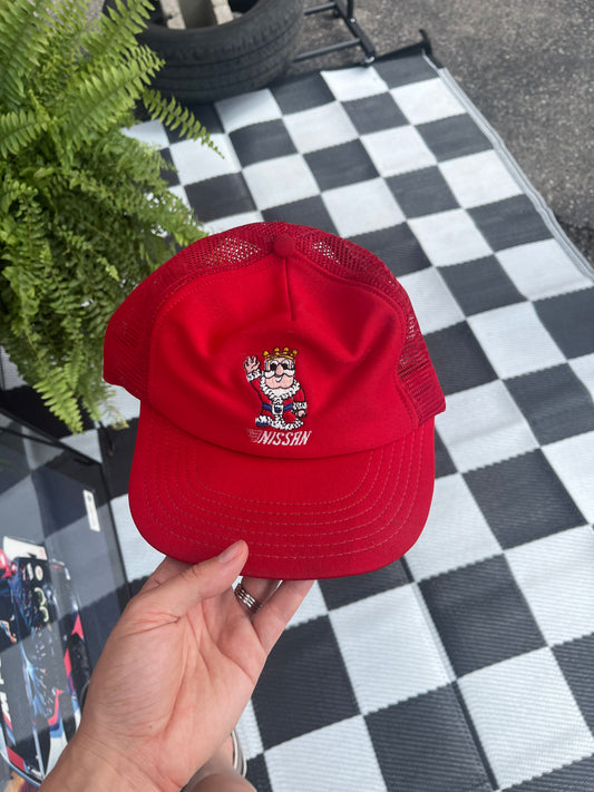 Vintage 70's/80's Nissan King Cartoon Mesh Trucker Hat