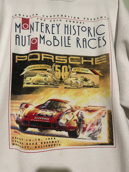 Vintage 1998 Monterey Historic Automobile Race 917 Crewneck Sweatshirt
