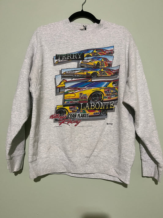 Vintage 1996 Terry Labonte Kellogg's Racing NASCAR Crewneck Sweatshirt